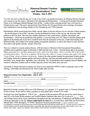 and Mosaicultures Tour - pss uvm