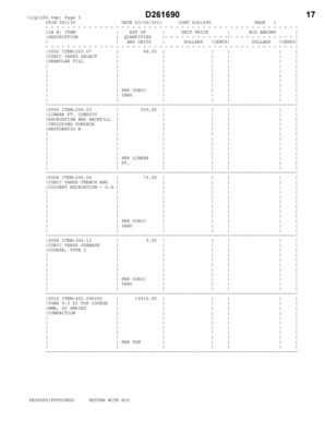 Construction Bid Form