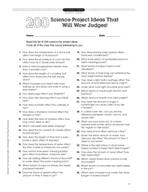 200 science fair ideas pdf