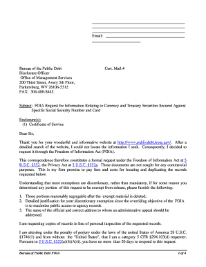 Bureau of Public Debt FOIA Request