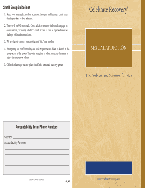 Celebrate Recovery Sexual Addiction Guidelines