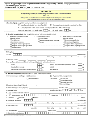 Hungarian Property Tax Declaration Form