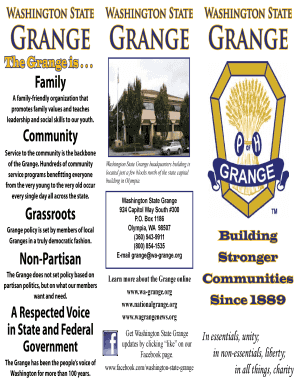 Washington State Grange Membership Application