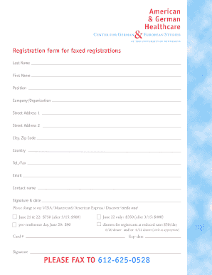 Healthcare Registration Form
