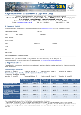 Registration Form (chequeBACS payments only)* - rcpsych ac