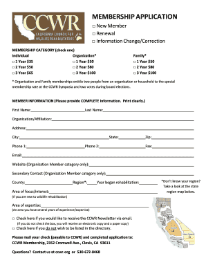 Membership Application Form