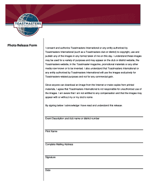Photo Release Form