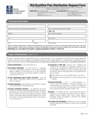 IRA/Qualified Plan Distribution Request Form