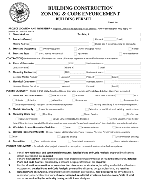 Building Permit Application