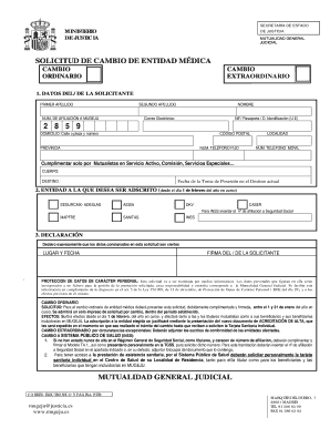 Solicitud de Cambio de Entidad Médica