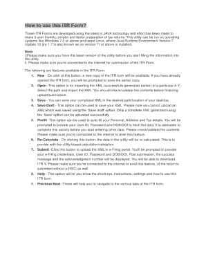 ITR Form Tax Return Utility