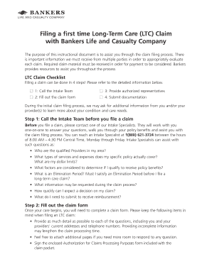 Bankers Life Long-Term Care Claim Form