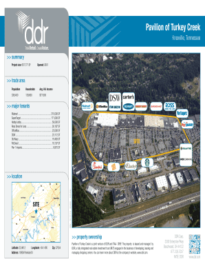 Pavilion of Turkey Creek - Knoxville Tennessee - Property Flyer Pavilion of Turkey Creek is a joint venture of DDR and TIAA- CREF The property is leased and managed by DDR a fully integrated real estate investment trust REIT engaged in