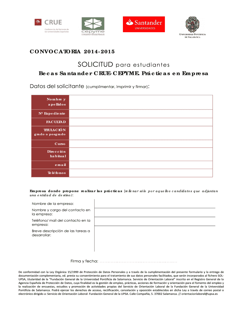CONVOCATORIA 2014-2015 - cmsupsaes Vista previa en la página 1