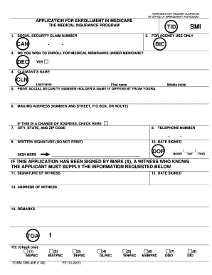 Medicare Enrollment Application