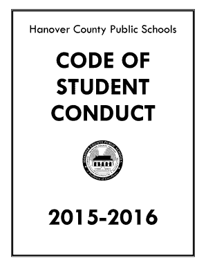 Hanover County Student Conduct Code