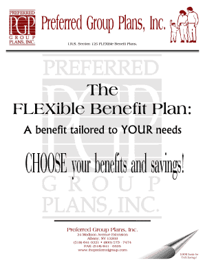 IRS Section 125 Flexible Benefit Plan