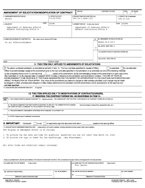 Amendment of Solicitation/Modification of Contract