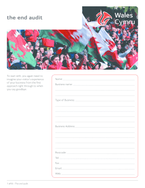 Welsh Business Sense of Place Audit Form