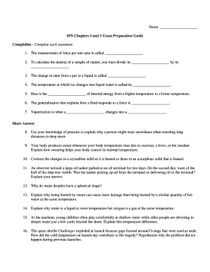 8PS Chapters 4 and 5 Exam Preparation Guide