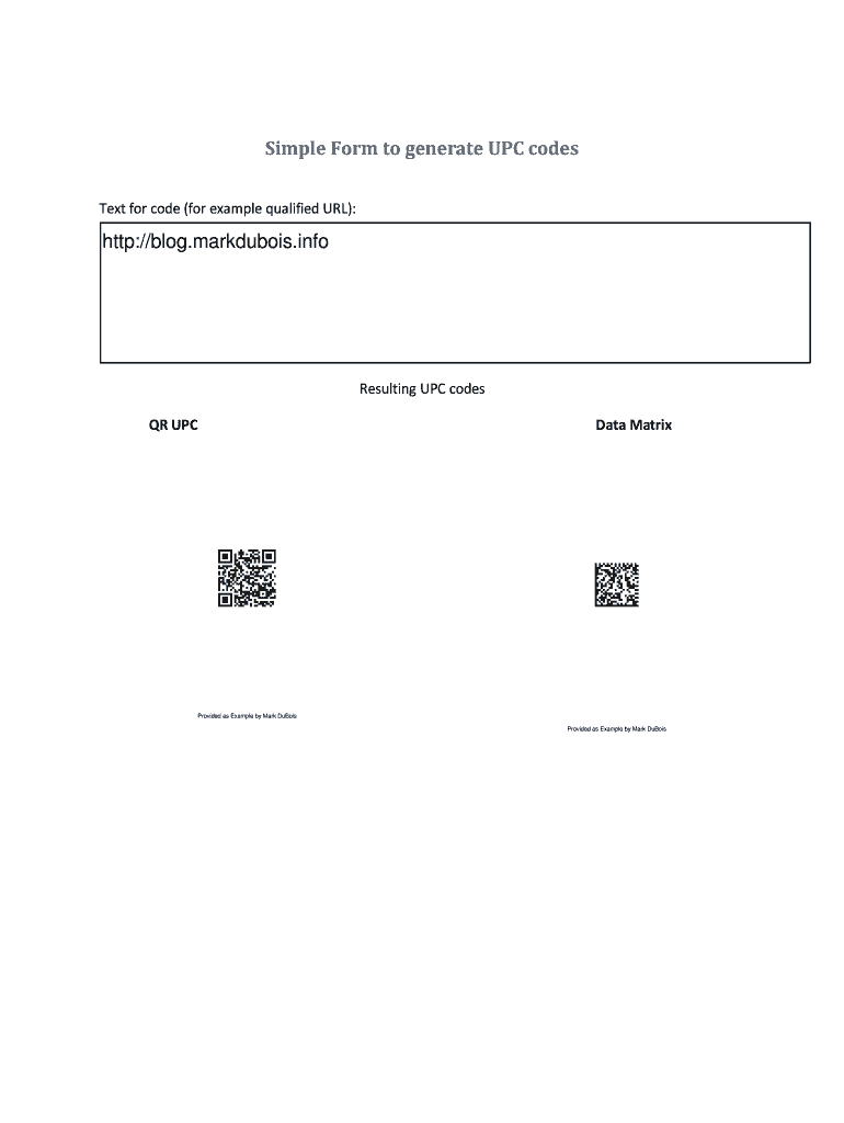 Generate Upc Codes