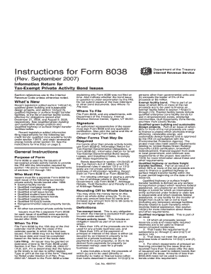 Form 8038 Instructions
