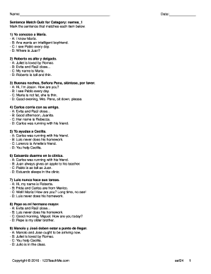 Spanish Sentence Match Quiz