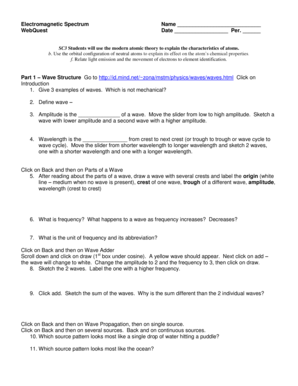Electromagnetic Spectrum WebQuest