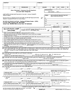 Washington Unemployment Insurance Claim Form