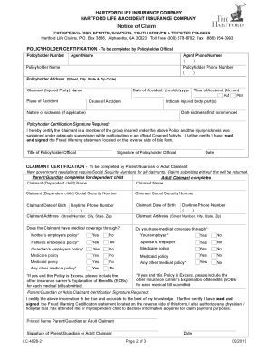 Hartford Life Insurance Medical Claim Form