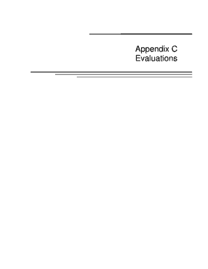 Appendix C – Evaluations, Final Examination