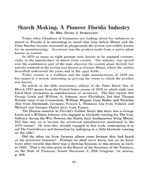 Starch Making: A Pioneer Florida Industry