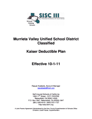 Kaiser Deductible Plan Enrollment Form