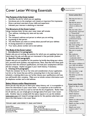 fillable online cover letter writing essentials fax email print