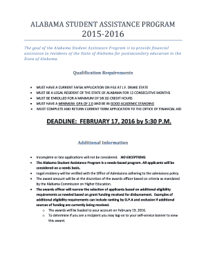 Marketing plan table of contents example - ALABAMA STUDENT ASSISTANCE PROGRAM - drakestate