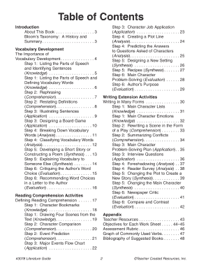 Literature Guide Activities