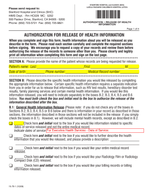 Authorization for Release of Health Information