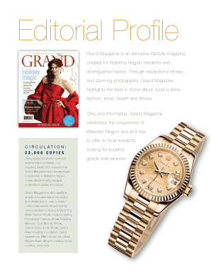 Grand Magazine Advertising Contract