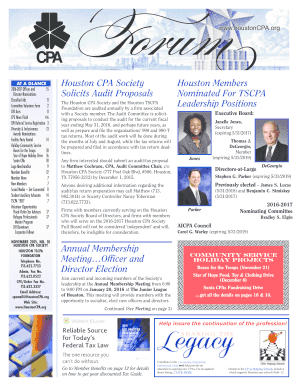 Houston CPA Society Volunteer Form