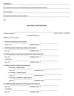 Slovenian Land Parcel Request Form