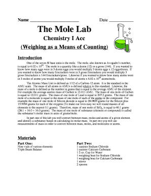 Chemistry Lab Report