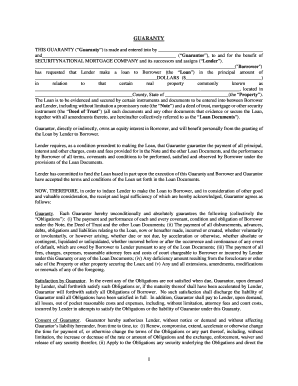 Loan Guaranty Agreement