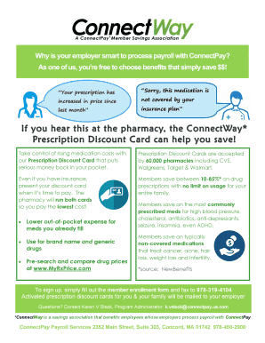 Prescription Discount Card Enrollment Form