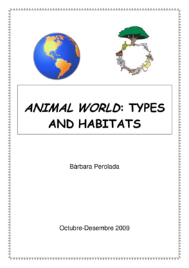 Animal World Types and Habitats Worksheet