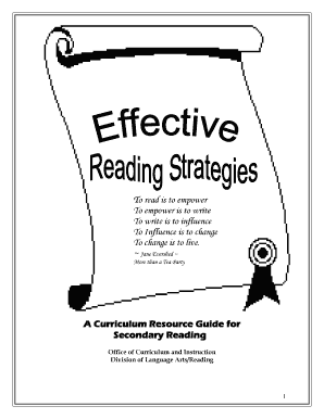 Secondary Reading Curriculum Guide