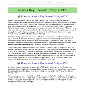 Beowulf pdf download