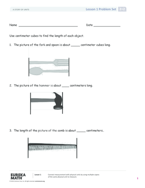 Measurement Problem Set