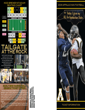 Appalachian State Football Season Ticket Order Form