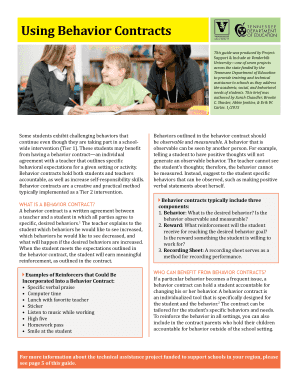 Behavior Contract Template