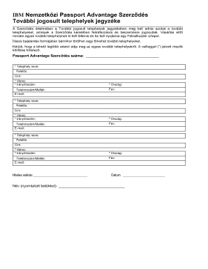 Branch Information Form